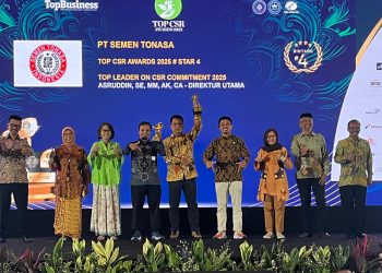 PT Semen Tonasa Meraih TOP CSR Awards 2025 Dengan Level Sangat Baik