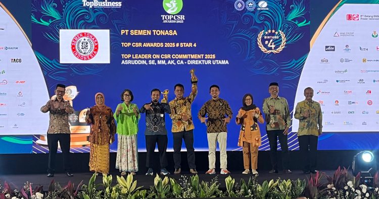 PT Semen Tonasa Meraih TOP CSR Awards 2025 Dengan Level Sangat Baik