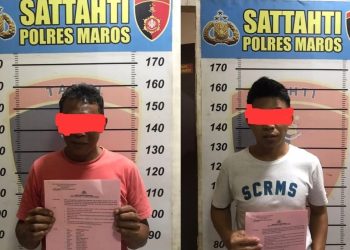 Penyidik Sat Reskrim Polres Maros Tahan Pelaku Penganiaya Anak Dibawah Umur