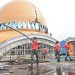 Bakti Tanpa Pamrih, Prajurit Petarung Pasmar 3 Gotong-royong Bangun Masjid Al-Akbar Sorong