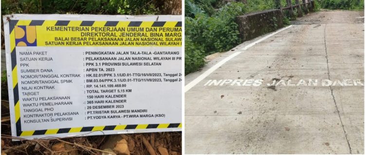 Tipikor Polres Dalami Penyelidikan Dugaan Penyimpangan Proyek Jalan Tala Tala Senilai Rp14,1 M