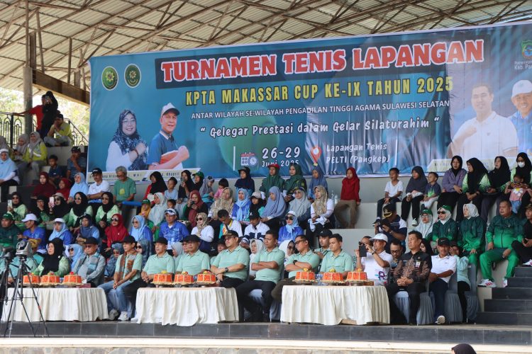 Kapolres Pangkep Menghadiri Pembukaan Turnamen Tenis Lapangan KPTA Makassar CUP Ke-IX Tahun 2025