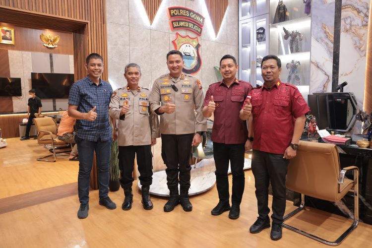 Kapolres Gowa Sambut Kunjungan Silaturahmi Kepala Rutan Kelas IIB Malino