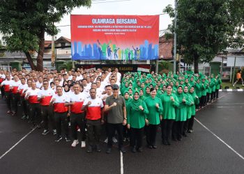 Danrem 051/Wkt Olahraga Bersama Anggota Kodim 0504/Jakarta Selatan
