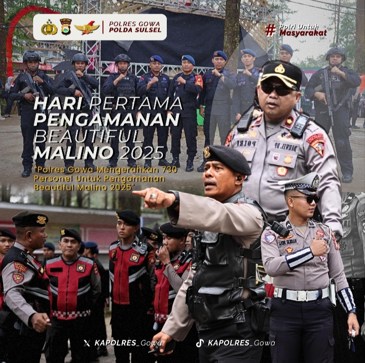 “Polri Untuk Masyarakat” Polres Gowa Siap Amankan Beautiful Malino 2025