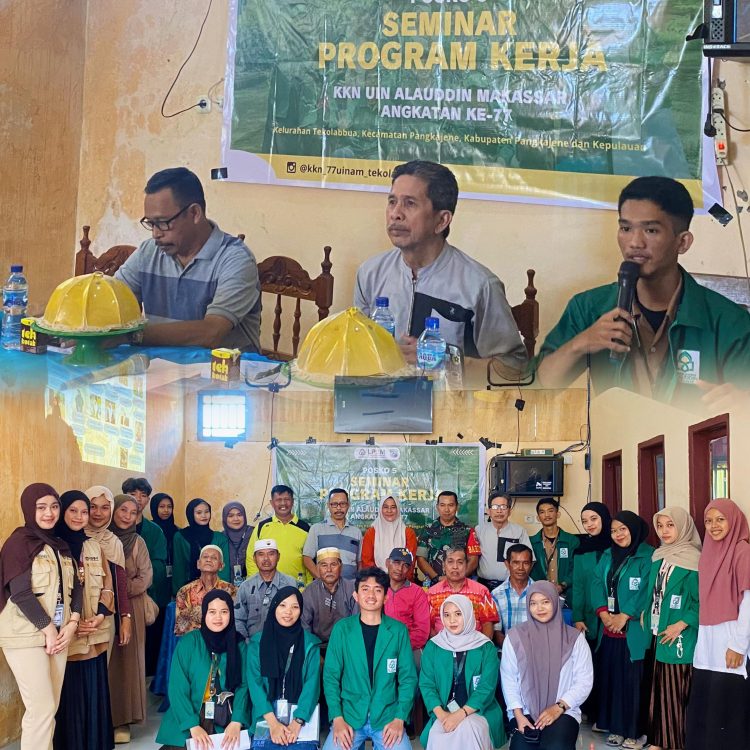 Mahasiswa UIN Alauddin Paparkan Program KKN di Hadapan Tokoh Masyarakat Tekolabbua