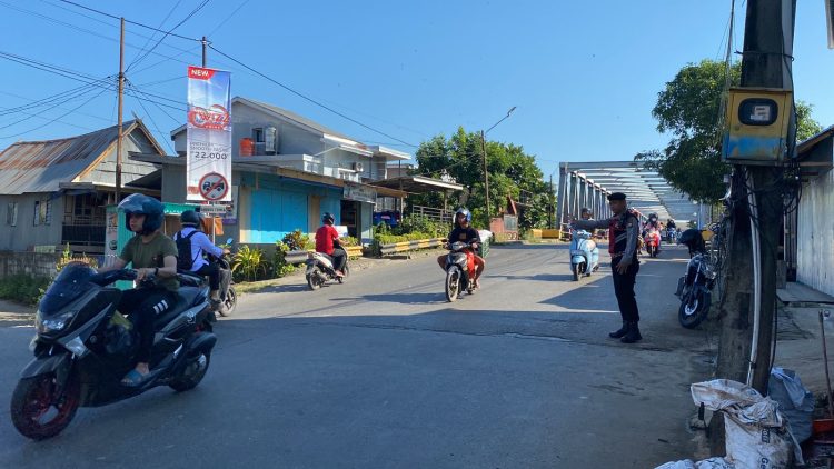 Satuan Samapta Polres Maros Tingkatkan Pengamanan Wilayah di Akhir Pekan