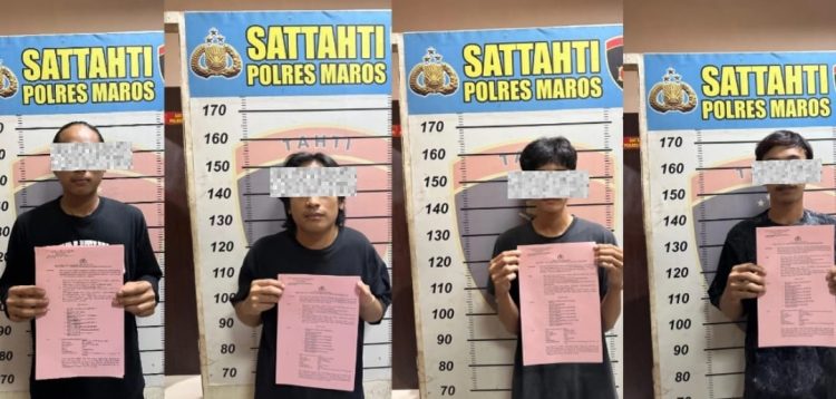 Polres Maros Tetapkan Empat Tersangka Pelaku Penyerangan Pondok Pesantren