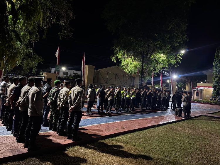 Polres Maros Gelar Patroli Gabungan Skala Besar Jamin Keamanan Wilayah Maros