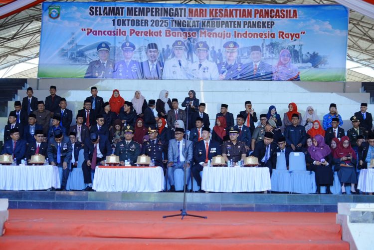 Pemkab Pangkep Gelar Upacara Hari Kesaktian Pancasila di Lapangan Citra Mas