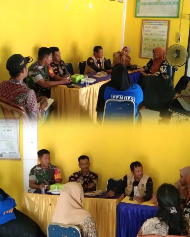 Babinsa Lino Hadiri Rapat Koordinasi Pendataan Penerima Bansos dan Program Bantuan Tiga Juta Rumah