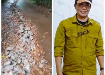 Proyek Jalan Beton di Dusun Kacici Disorot Aktivis, Diduga Alami Kegagalan Struktural