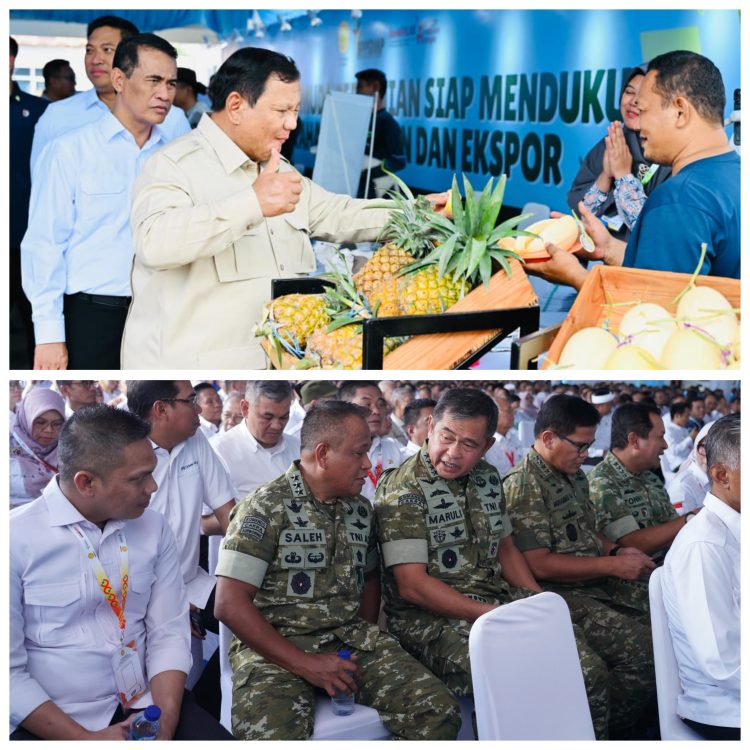 Kasad Hadiri Panen Raya di Cilebar Karawang, Presiden RI Umumkan Swasembada Pangan Nasional