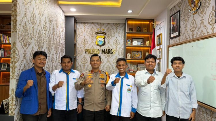 IKA-PMII Maros Audiensi dengan Kapolres, Bahas Rencana Pelantikan dan Program Sahabat Pangan