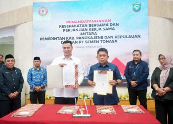 PT Semen Tonasa–Pemkab Pangkep Teken Kerja Sama Dukung Pembangunan Infrastruktur