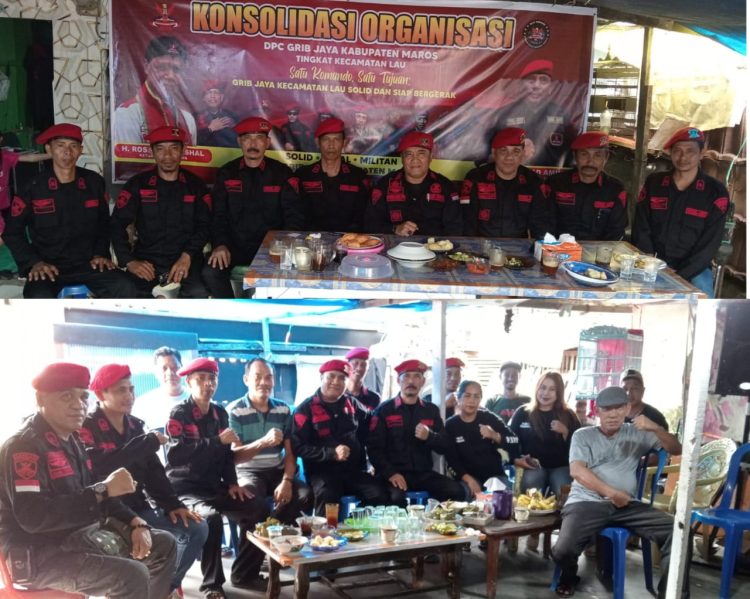 GRIB JAYA Maros Gelar Konsolidasi di Lau, Perkuat Soliditas dan Komando Organisasi