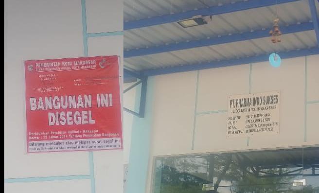 Pemkot Makassar Segel Gudang di Jalan Dg Tata III, Diduga Langgar Aturan Zonasi Pergudangan